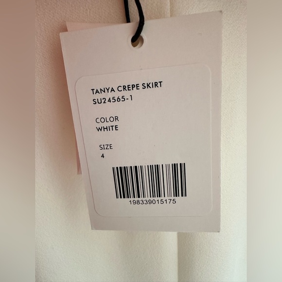 GENERATION LOVE Tanya Crepe Skirt White Side Slit Women Size 4 $265 MSRP NWT - Picture 12 of 16